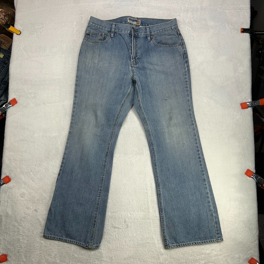 Old Navy Just Below Waist Bootcut Jeans Women's Blue Cotton Denim Zip‎ Fly - 12S